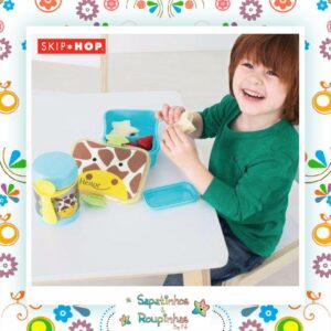 Skip Hop - Kit Lanche Zoo Girafa Com Gravação A Laser - Imagem 3