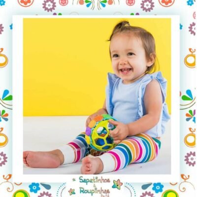Bright Starts - Bola Chocalho Flexível Flexiball