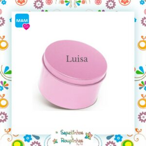 MAM - Kit 3 Peças Prendedor + Chupeta + Embalagem De Metal Com Gravação A Laser - Imagem 12