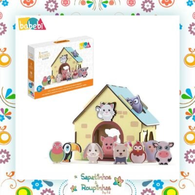 Babebi - Passa Figuras Animais Da Fazenda 