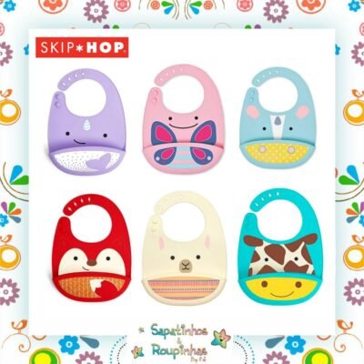 Skip Hop - Babador Cata Migalhas De Silicone Zoo