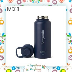 Pacco - Kit 3 produtos na Cor Azul Marinho Com Gravação A Laser - Imagem 4