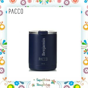 Pacco - Kit 3 produtos na Cor Azul Marinho Com Gravação A Laser - Imagem 3