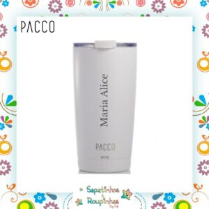 Pacco - Kit 3 produtos na Cor Branca Com Gravação A Laser - Imagem 3