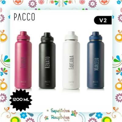 Pacco - Garrafa Térmica HydraV2 1200ml Com Gravação A Laser 