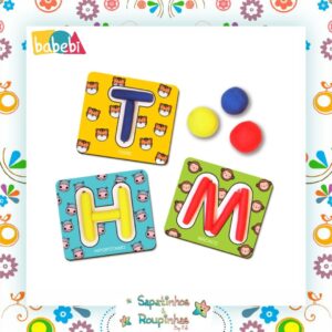 Babebi - Alfabeto de Massinha Brinquedo Educativo - Imagem 3