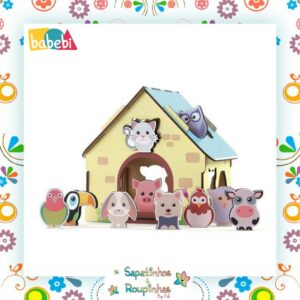 Babebi - Passa Figuras Animais Da Fazenda  - Imagem 4