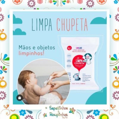 Likluc Limpa Chupeta Lenços Umedecidos para Acessórios do Bebê Limpeza Rápida e Segura
