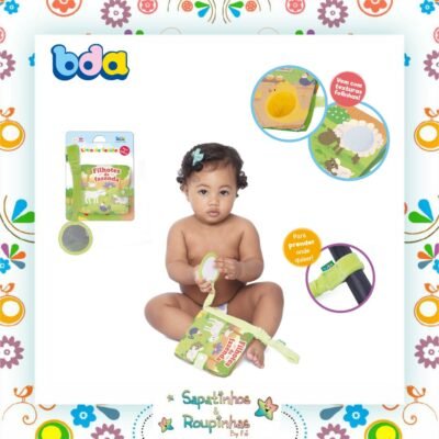 Toyster - Livro de tecido filhotes da fazenda BDA