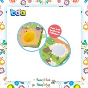 Toyster - Livro de tecido filhotes da fazenda BDA - Imagem 3