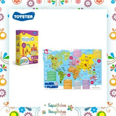 Toyster - Quebra-cabeça Mapa Do Mundo