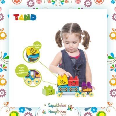 Toyster - Blocos De Montar - Carrinho De Frutas Com 9 Peças Tand