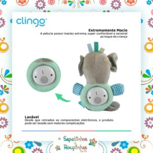 Clingo - Ursinho de Pelúcia Interativo Musical - Imagem 6