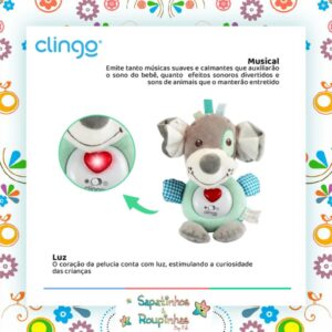 Clingo - Ursinho de Pelúcia Interativo Musical - Imagem 9