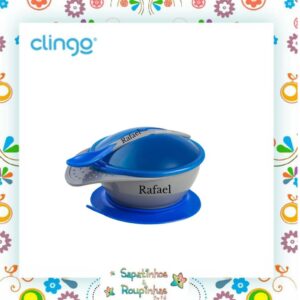 Clingo - Prato com ventosa e colher com gravação a laser - Imagem 4