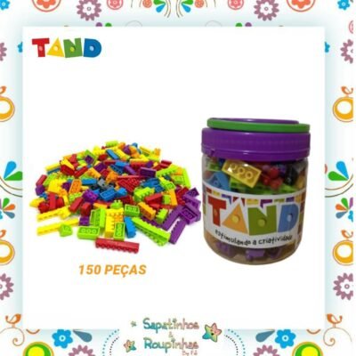 Tand - Blocos de montar pote com 150 peças