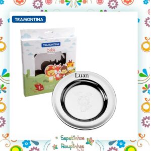 Tramontina - Kit prato + talheres baby friends com gravação a laser - Imagem 6