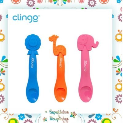 Clingo - Colher em Silicone Animaizinhos