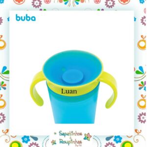 Buba - Copo de treinamento 360° com alça com gravação a laser - Imagem 5