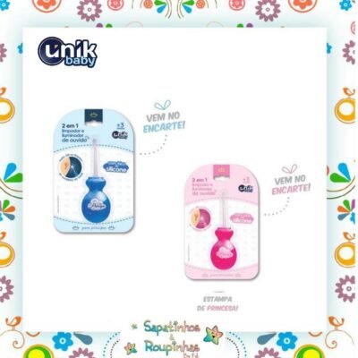 Unik - Baby - Limpador e iluminador de ouvido de silicone com luz de led