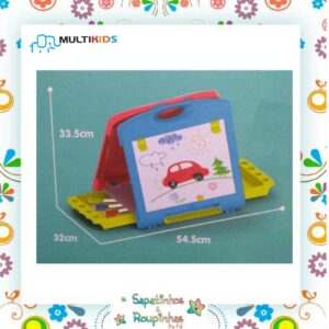 Multikids - Play & Learn Lousa dupla face 2 em 1 Maleta - Imagem 6