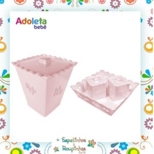 Adoleta Bebê - Kit Lixeira Decorativa + Kit Higiene 3 Peças - Imagem 7
