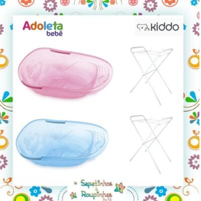 Adoleta bebê/Kiddo - Kit banheira Adoleta bebê + Suporte para banheira easy universal Kiddo