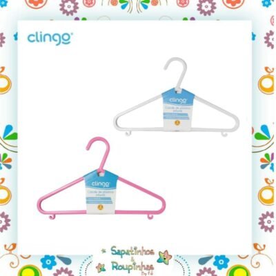 Clingo - Cabide infantil Basic 3 unidades