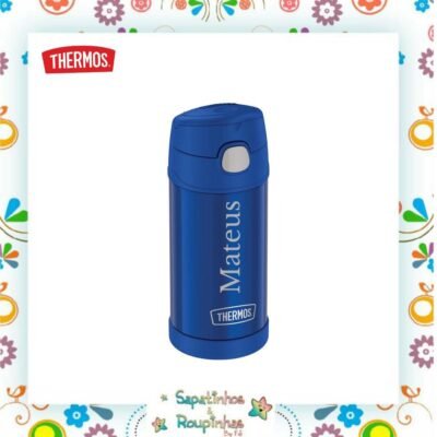 Thermos - Garrafa Térmica Funtainer Lisa. Com Gravação A Laser