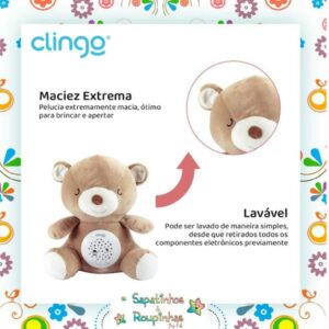 Clingo - Kit Projetor musical Cookie + Pelúcia musical Cookie - Imagem 14