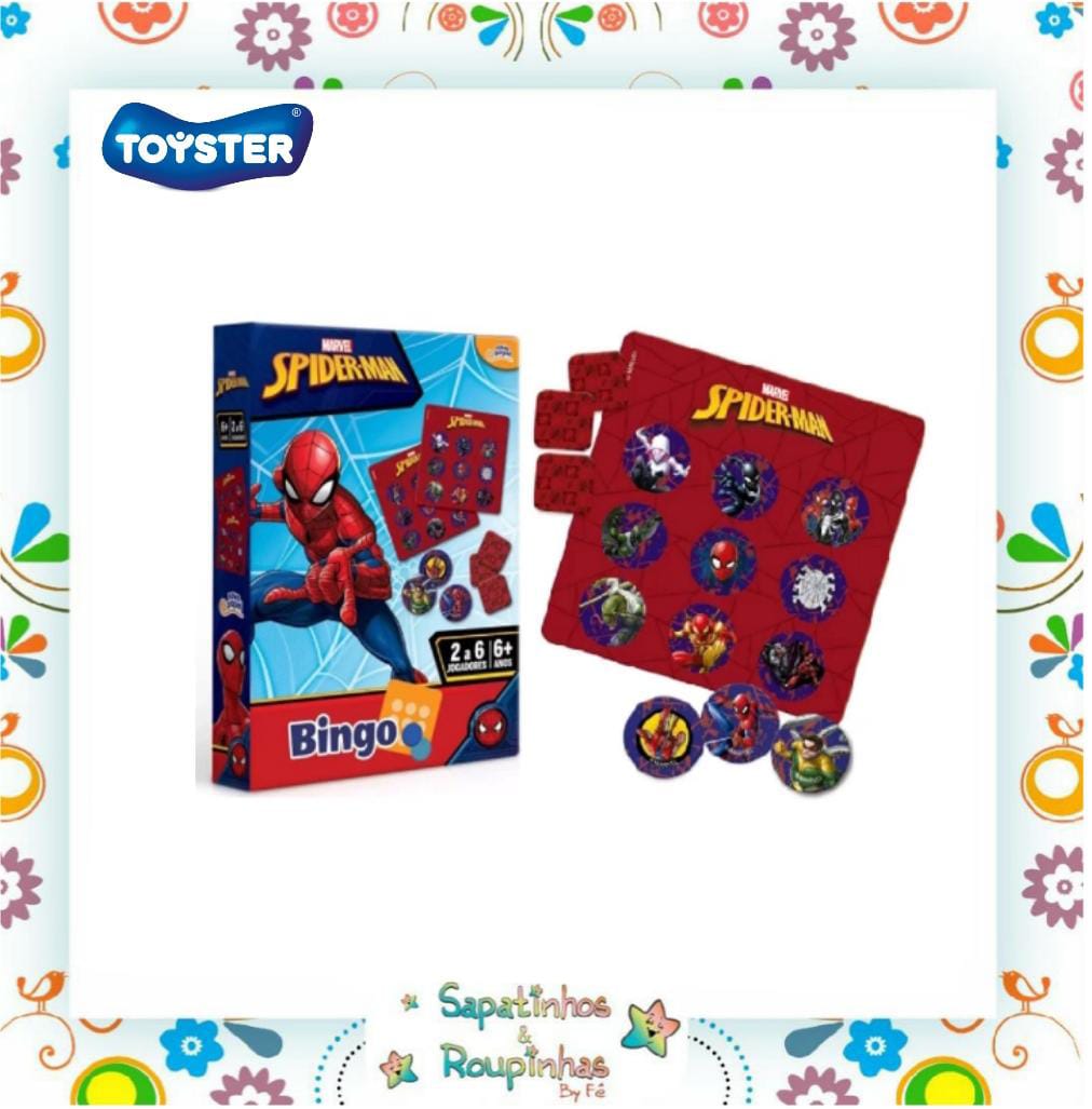 Jogo De Bingo Homem Aranha De 2 a 6 Jogadores 8017 Toyster