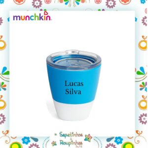 Munchkin - Kit Prato de treinamento com ventosa + Jogo Americano Infantil + Talheres infantis + Tijela Bowls + Copo com tampa removível com gravação a laser - Imagem 5