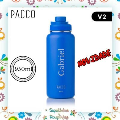 PACCO – Garrafa Térmica Hydra V2 950ml Royal Com Gravação A Laser