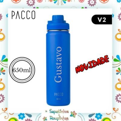 PACCO – Garrafa Térmica Hydra V2 650ml Royal com Gravação A Laser