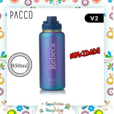 PACCO – Garrafa Térmica Hydra V2 950ml Boreal Com Gravação A Laser