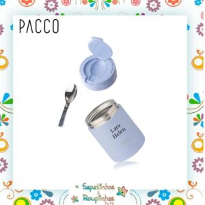 PACCO - Pote Térmico Food Jar 350ml lavanda com gravação a laser - Imagem 4