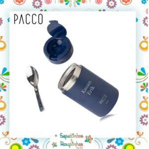 PACCO- Pote Térmico Food Jar 500ml marinho com gravação a laser - Imagem 4