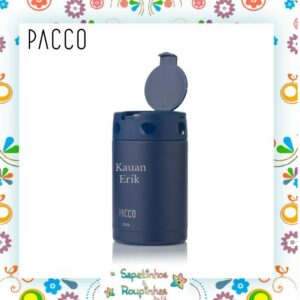 PACCO- Pote Térmico Food Jar 500ml marinho com gravação a laser - Imagem 3