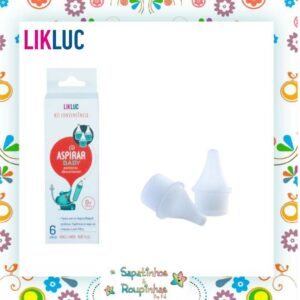 LikLuc - Kit Assoar Baby Lenços Umedecidos com Solução salina + Aspirar Baby Aspirador Nasal + Kit conveniência com cartela com bicos descartáveis - Imagem 4