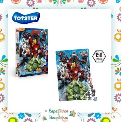 Toyster - Quebra cabeça marvel os vingadores 150 peças 8+ anos