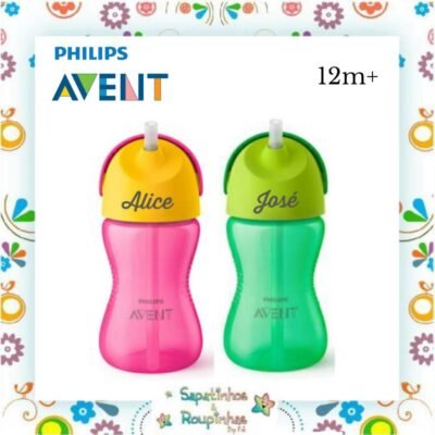 Philips Avent - Copo com Canudo Dino