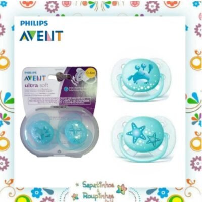 Philips Avent - Chupeta ultra soft dupla 0-6M Tam 1