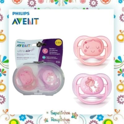 Philips Avent - Chupeta Ultra Air Soother Girl 0-6m