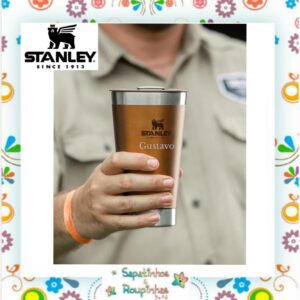 Stanley -  Copo térmico de cerveja com tampa Maple 473ml com gravação a laser - Imagem 4