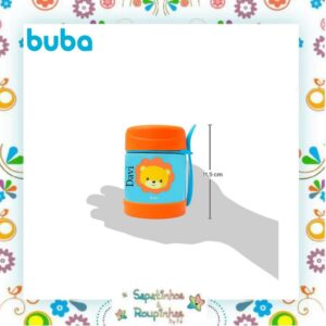 Buba - Pote térmico animal Fun leão 320ml com gravação a laser - Imagem 3
