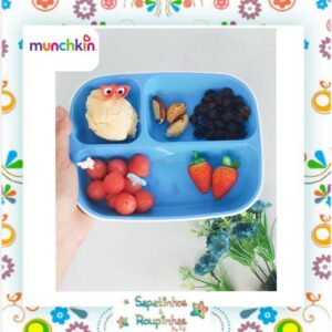 Munchkin - Conjunto prato divisória azul e verde - Imagem 3