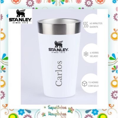 Stanley - Copo térmico de cerveja sem tampa Polar 473ml com gravação a laser