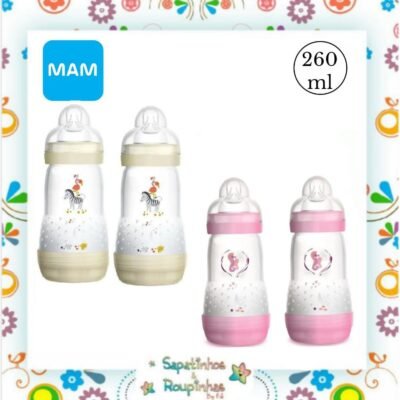 MAM - Kit 2 Mamadeiras Easy Start 260ml