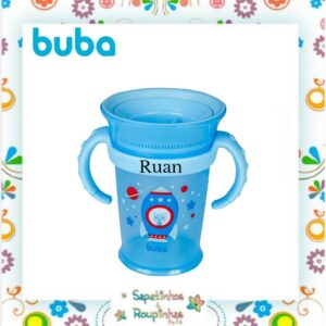 Buba - Copo de treinamento 360° com alça removível com gravação a laser - Imagem 3