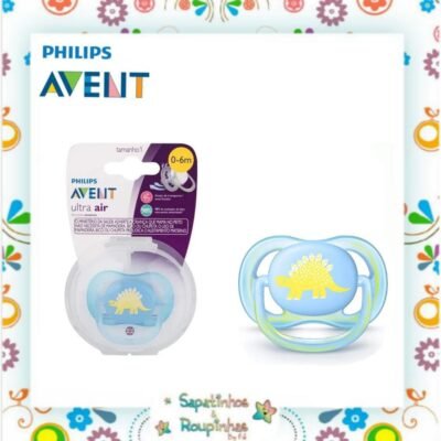 Philips Avent - Chupeta Ultra Air azul Dino